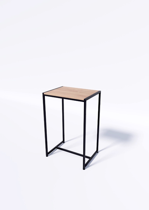 Стол TEVOLO 90×59×45 см — белая столешница