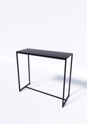 Стол TEVOLO 105×119×45 см — чёрная столешница