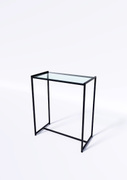 Стол TEVOLO 105×89×45 см — стеклянная столешница
