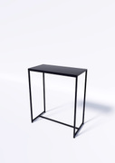 Стол TEVOLO 105×89×45 см — чёрная столешница
