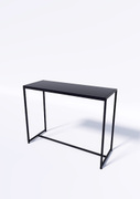 Стол TEVOLO 90×119×45 см — чёрная столешница