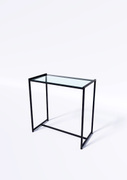 Стол TEVOLO 90×89×45 см — стеклянная столешница