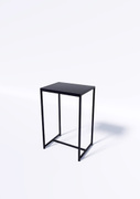 Стол TEVOLO 90×59×45 см — чёрная столешница