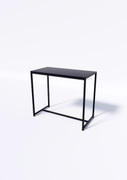 Стол TEVOLO 75×89×45 см — чёрная столешница