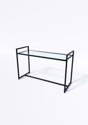 Стол TEVOLO 75×119×45 см — стеклянная столешница
