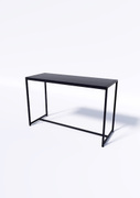 Стол TEVOLO 75×119×45 см — чёрная столешница
