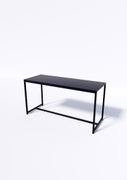 Стол TEVOLO 60×119×45 см — чёрная столешница