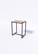 Стол TEVOLO 75×59×45 см — белая столешница