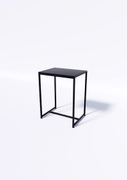 Стол TEVOLO 75×59×45 см — чёрная столешница