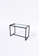 Стол TEVOLO 60×89×45 см — стеклянная столешница