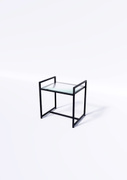 Стол TEVOLO 60×59×45 см — стеклянная столешница